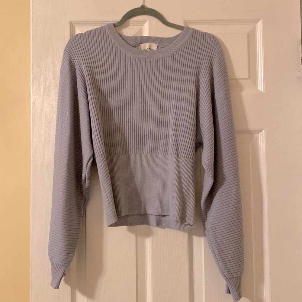 Pink Rose Brand Blue Grey Sweater SZ L